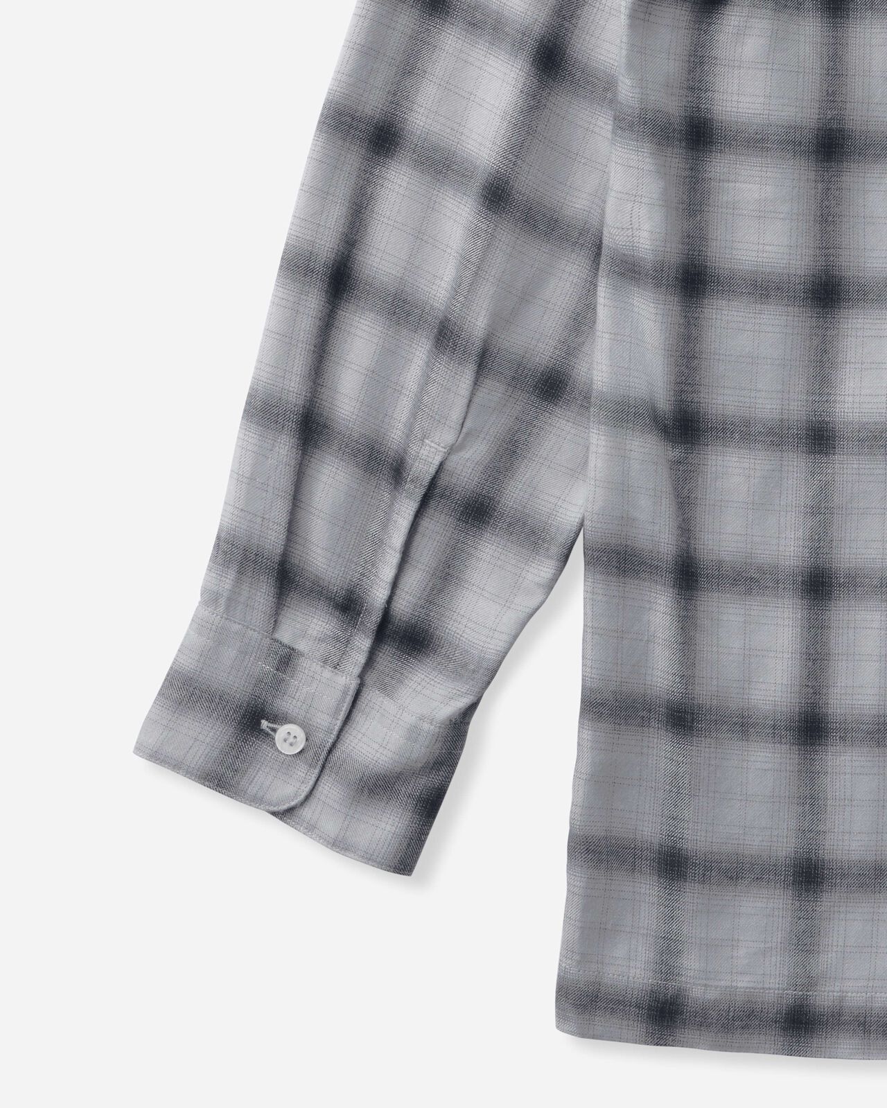 RAYON CHECK L/S  SHIRT,NAVY, large image number 9