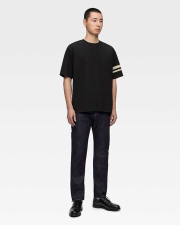 HEAVY OUNCE S/S TEE -DISCHARGE PRINT,BLK, small image number 3