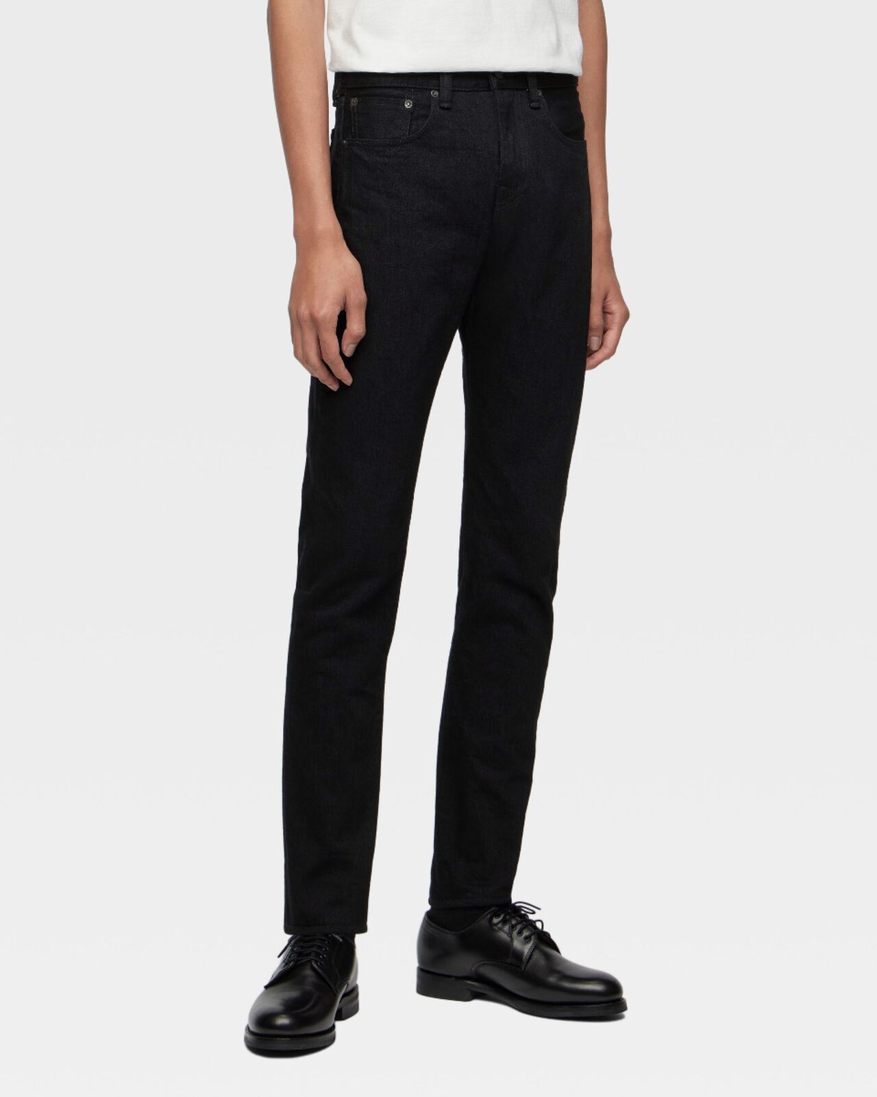 #300 CLASSIC SLIM 15.7oz ZIPPER FLY,BLK, large image number 1