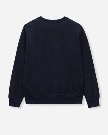 INDIGO SWEAT CREW NECK PO-YARN DYE,Indigo, small image number 6