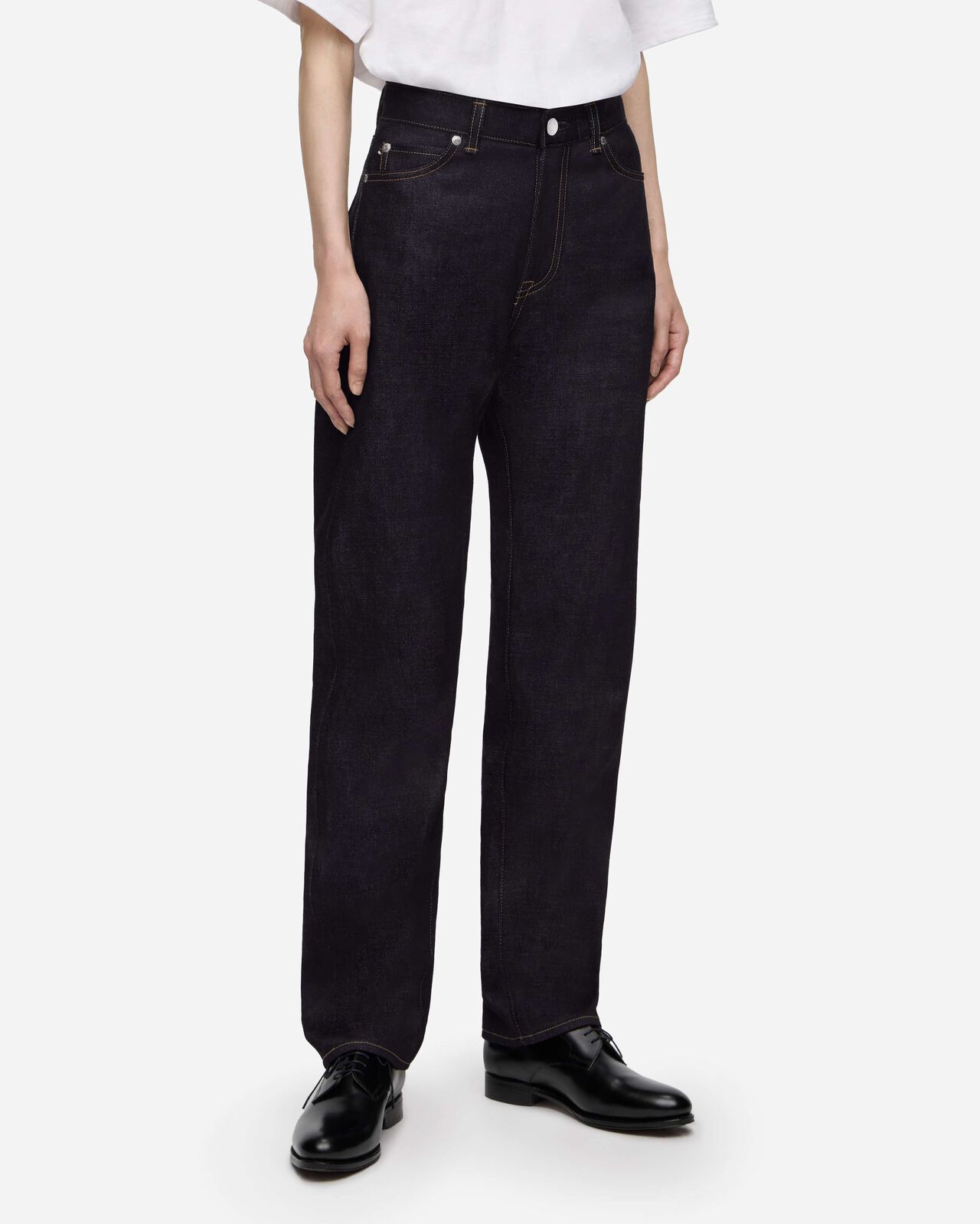 #110 STANDARD STRAIGHT WOMENS 14.7oz ZIPPER FLY,Indigo, large image number 1