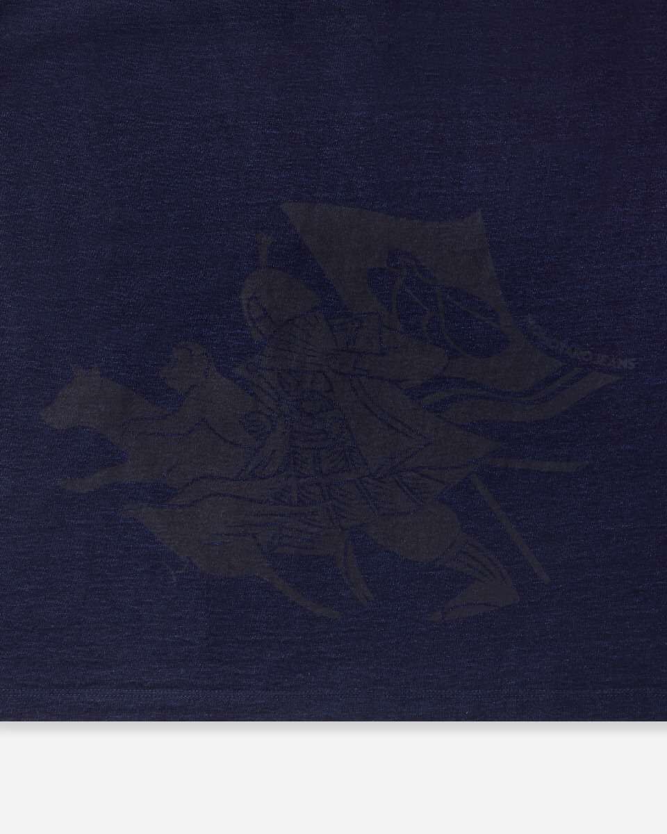 YARN DYED S/S TEE -MOMOTARO