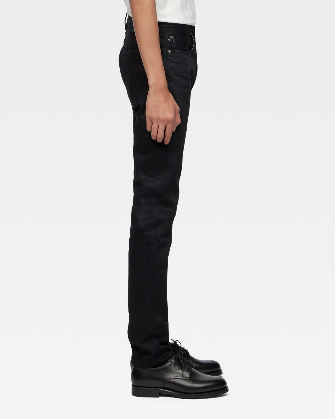 #300 STANDARD SLIM 14.7oz ZIPPER FLY,BLK, large image number 5