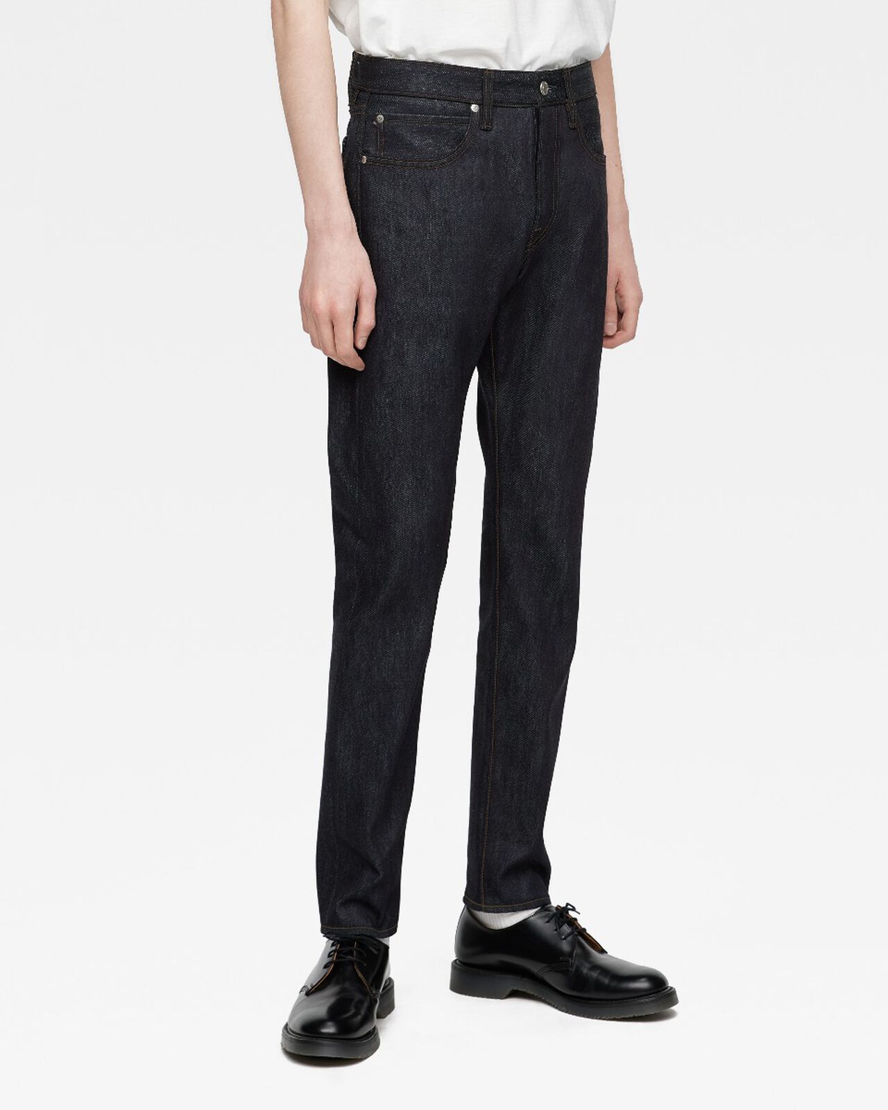 MMJZ0303 #300 CASHMERE SLIM 13.7oz ZIPPER FLY,Indigo, large image number 1