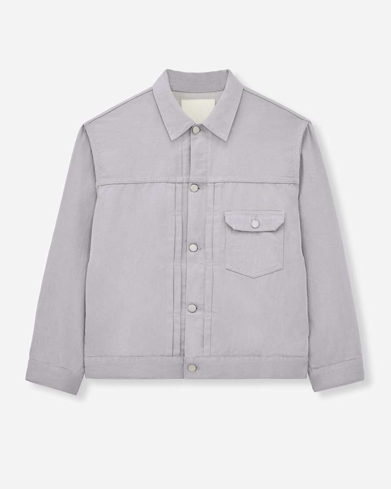 #001 DENIM JACKET - CHARCOAL DYED,GRAY, large image number 6