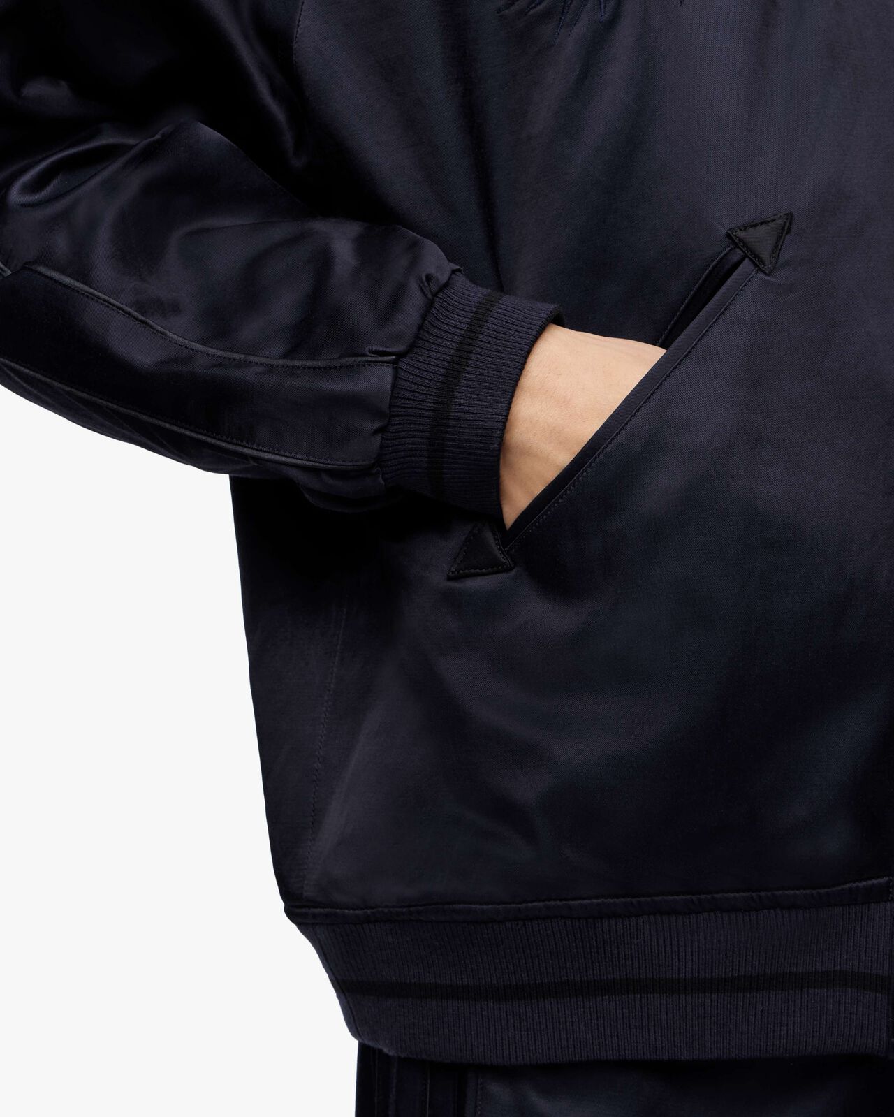 SATIN SOUVENIR JACKET,NAVY, large image number 5