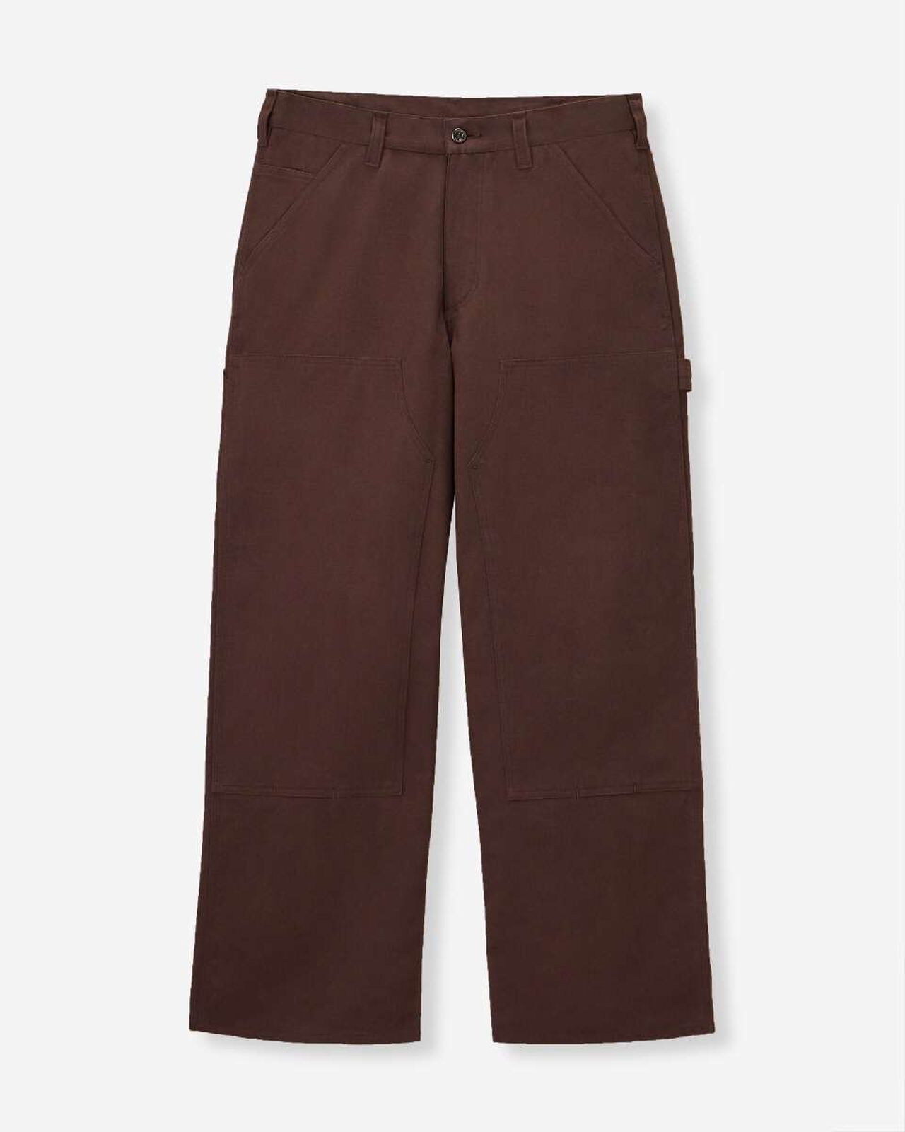 DUCK DOUBLE KNEE PANTS,Marron, large image number 4