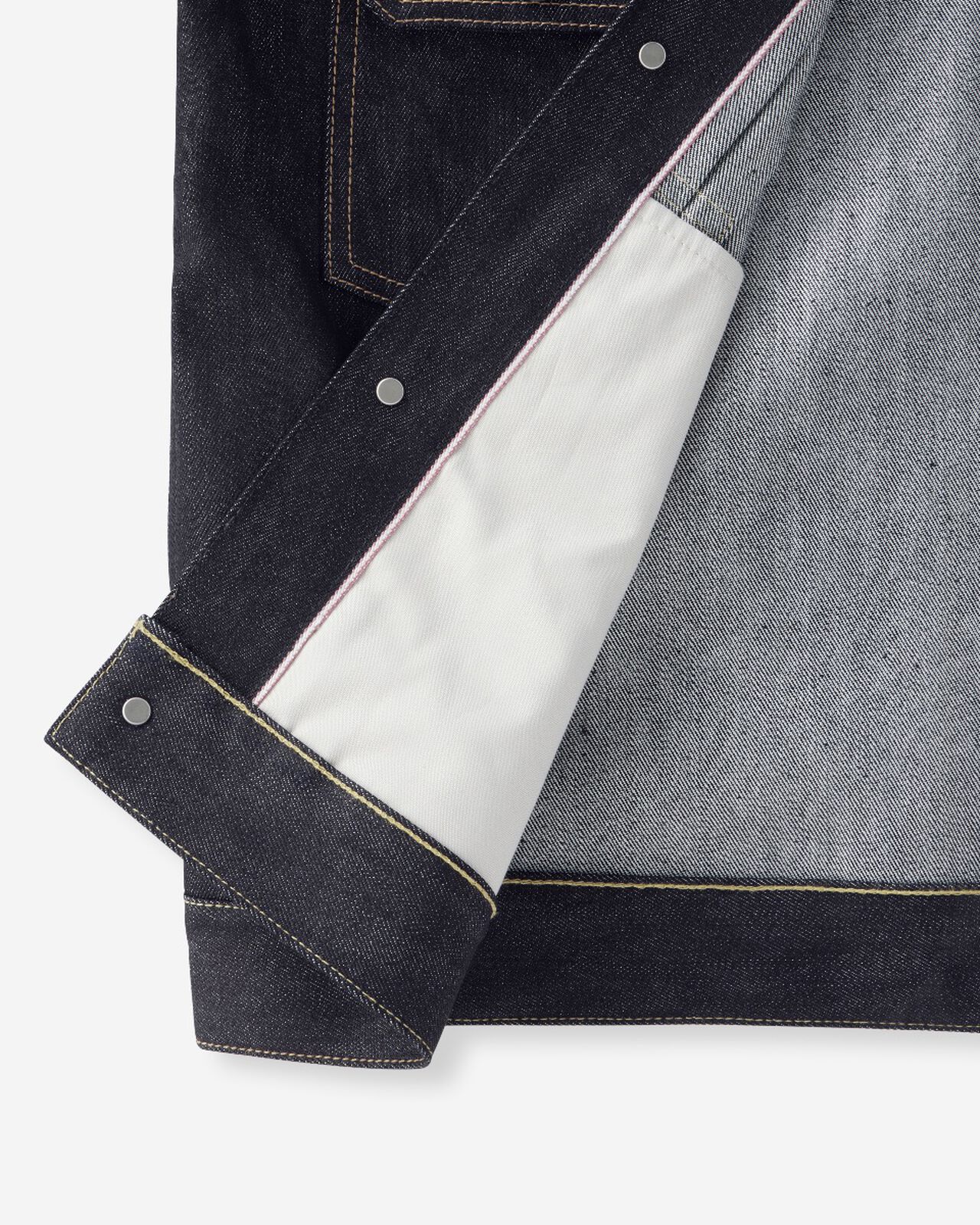 #002 SILK DENIM JACKET 15oz,Indigo, large image number 12
