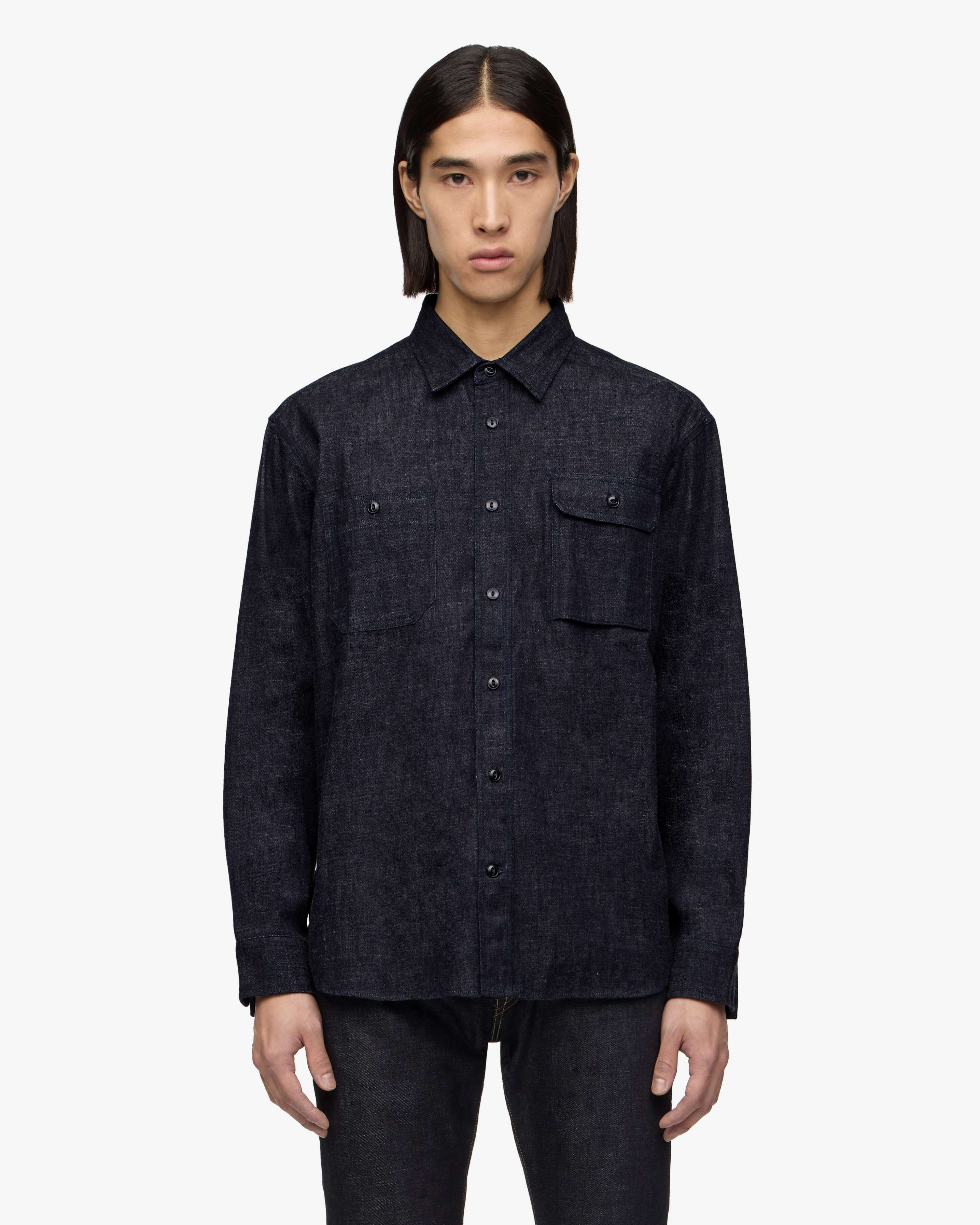 らむずふぇるど TRIPLE STITCH L/S DENIM SHIRT