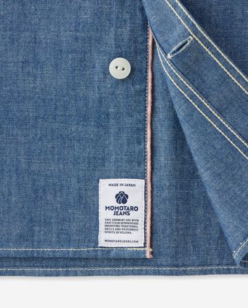 TRIPLE STITCH L/S CHAMBRAY SHIRT,Indigo, small image number 8
