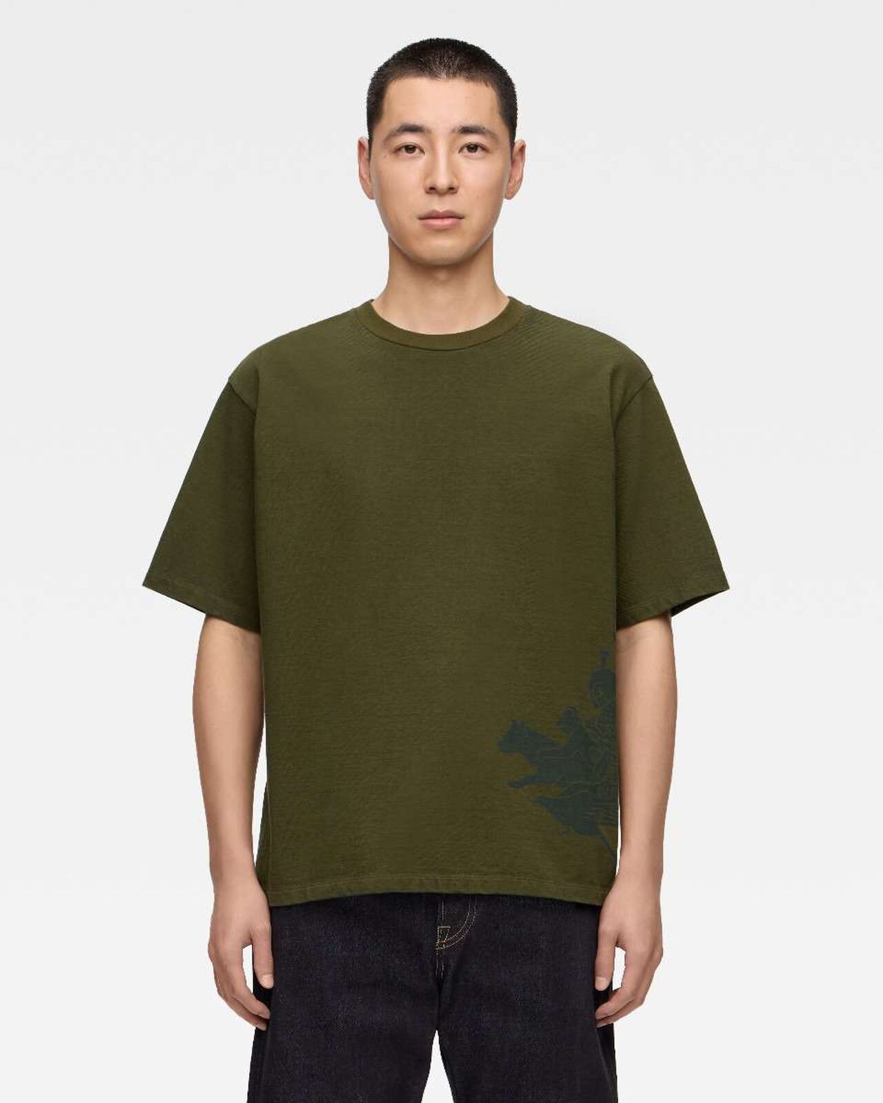 HEAVY OUNCE S/S TEE -MOMOTARO,Vert olive, large image number 10