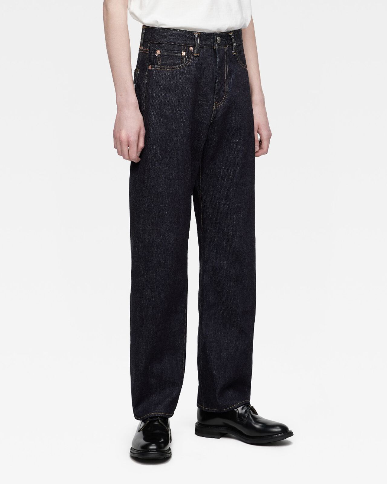 #100 CLASSIC STRAIGHT 15.7oz ZIPPER FLY,Indigo, large image number 2