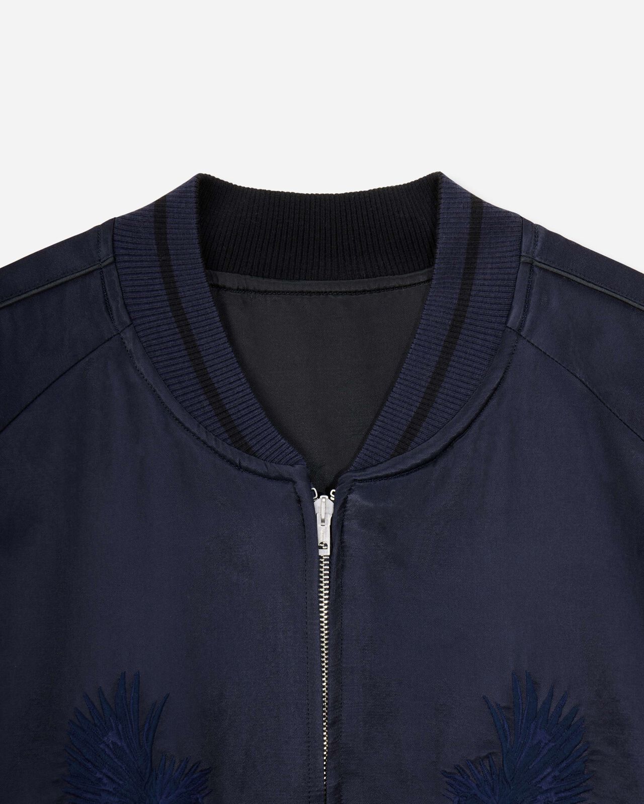 SATIN SOUVENIR JACKET,NAVY, large image number 8
