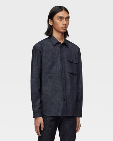 TRIPLE STITCH L/S DENIM SHIRT,Indigo, small image number 1
