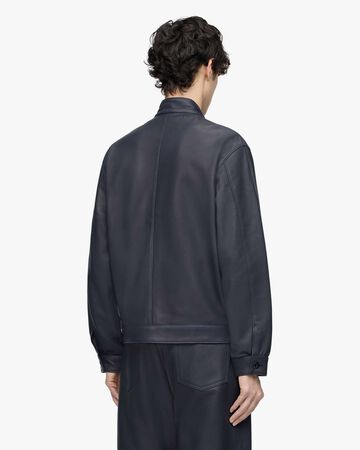 SMOOTH LEATHER JACKET,BLK, large image number 2