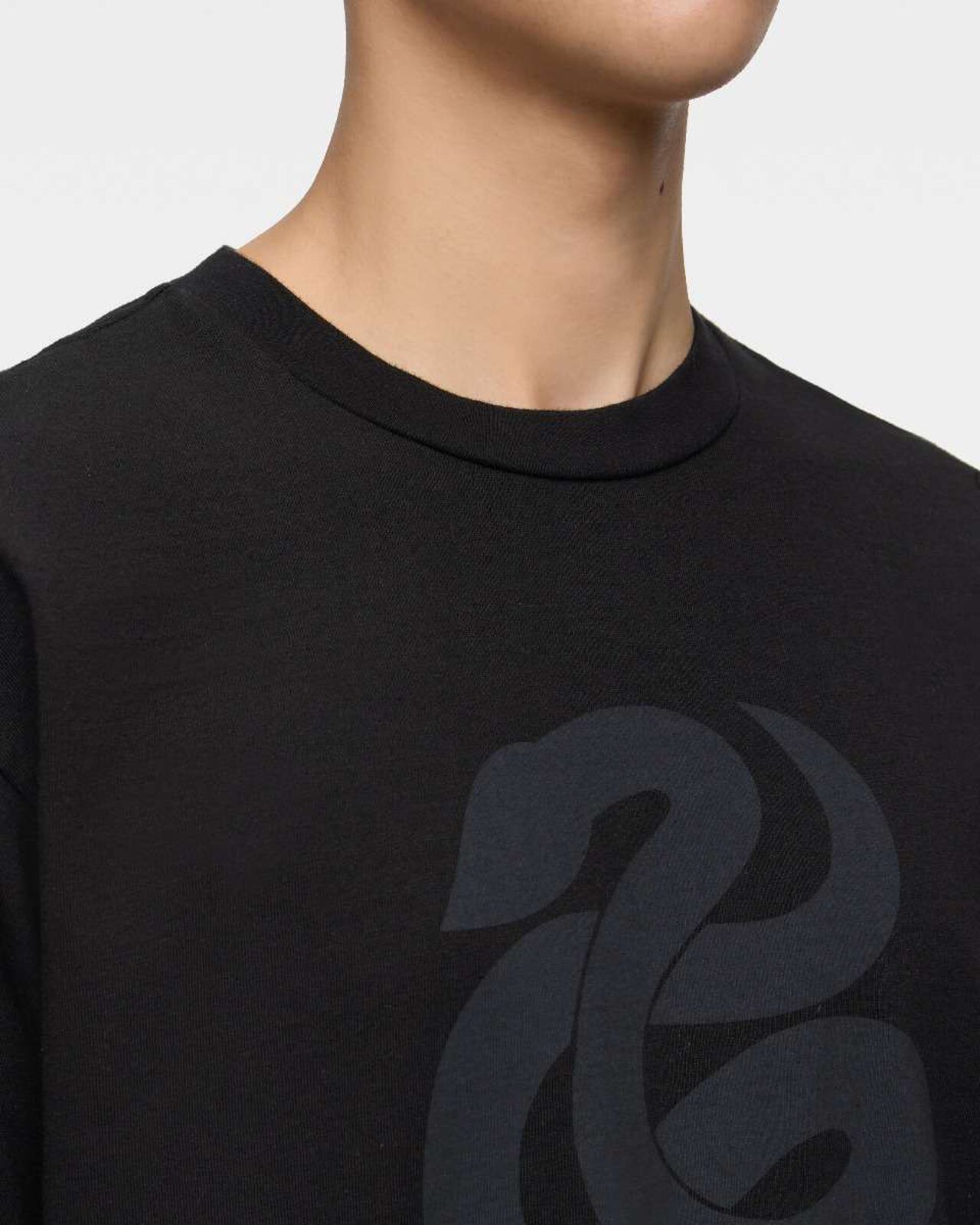 HEAVY OUNCE S/S TEE -SNAKE,Hitam, large image number 4