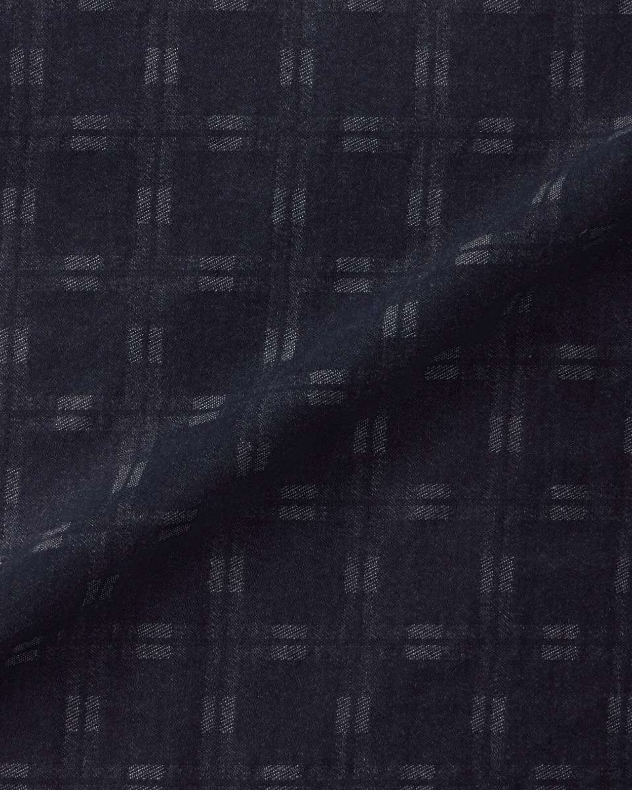 TRIPLE STITCH L/S JACQUARD SHIRT - INDIGO,Indigo, large image number 9