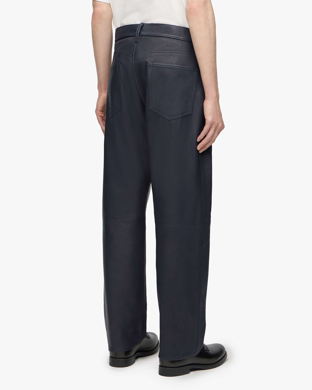 #100 STRAIGHT - SMOOTH LEATHER,BLK, large image number 2