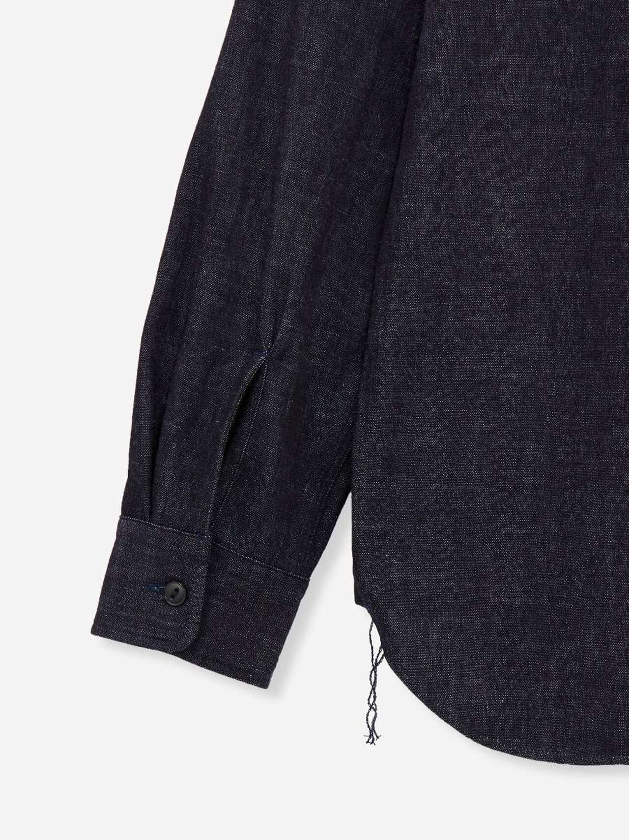 TRIPLE STITCH L/S DENIM SHIRT (TWO STRIPES),Indigo, large image number 8