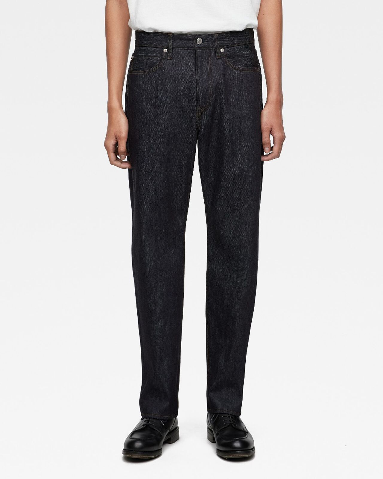CASHMERE TAPERED 13.7oz ZIPPER FLY,Indigo, large image number 0