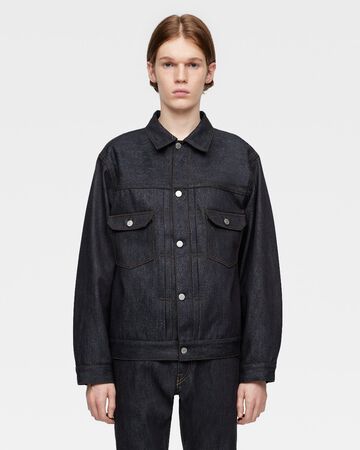 #002 CASHMERE DENIM JACKET 13.7oz,Indigo, small image number 0