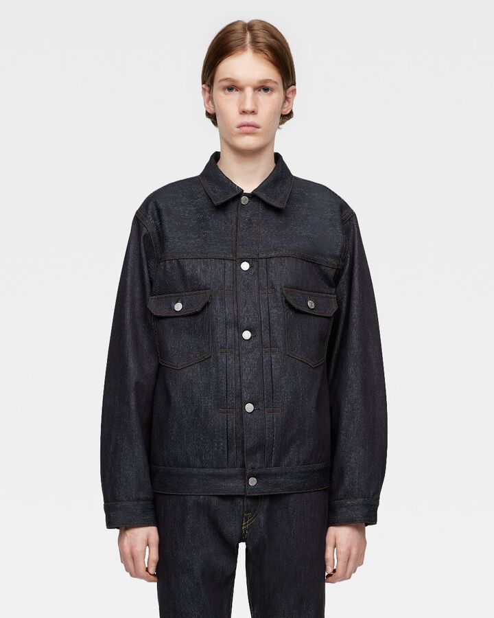 #002 CASHMERE DENIM JACKET 13.7oz,, medium