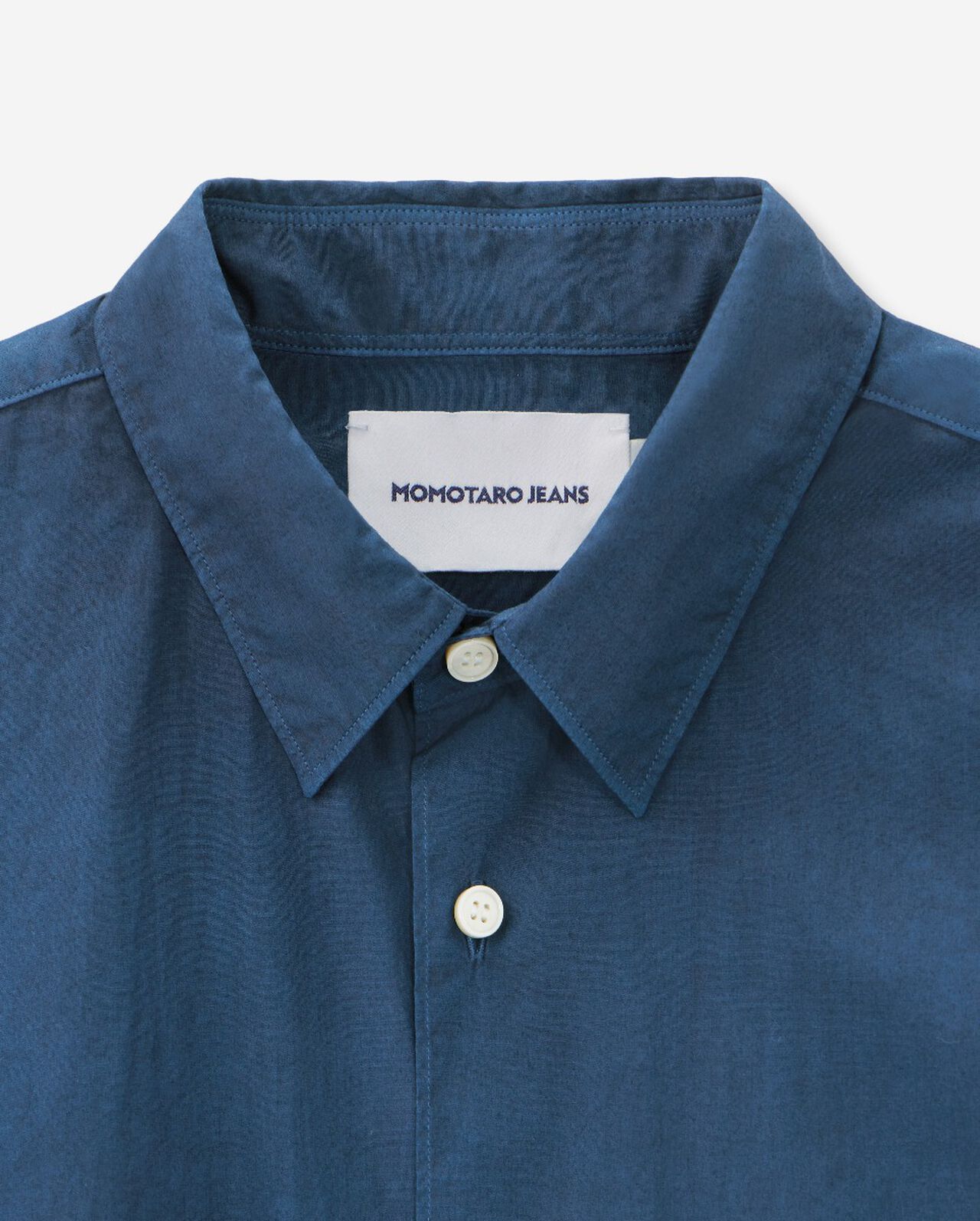 BROAD L/S SHIRT - NATURAL INDIGO,MID, large image number 15