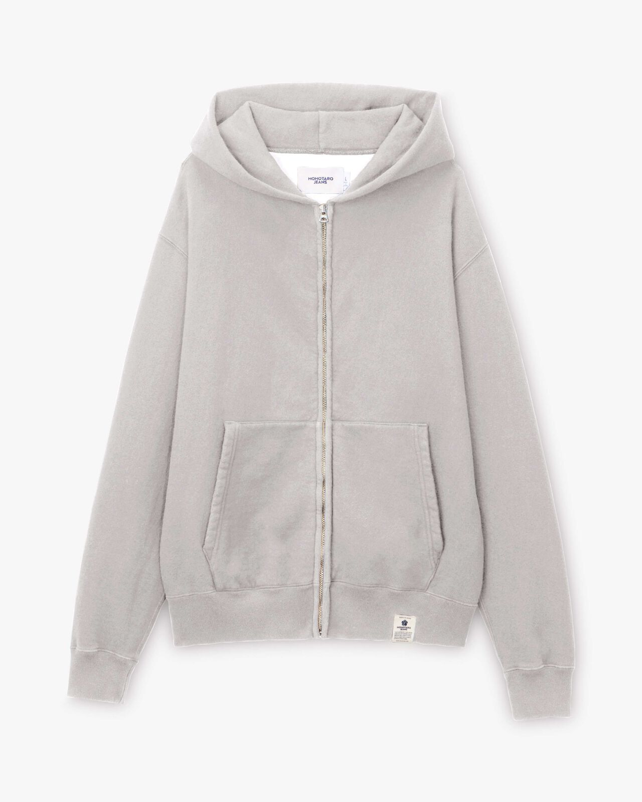LOOPWHEEL SWEAT ZIP UP HOODY,Grigio, large image number 5
