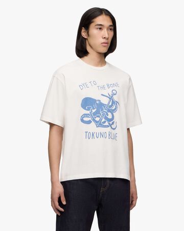 [Mid Feb Release] ZIMBABWE COTTON S/S TEE - OCTOPUS,NAVY, large image number 1