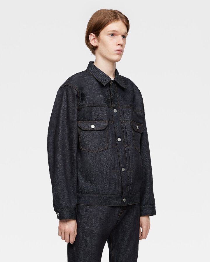 #002 CASHMERE DENIM JACKET 13.7oz,, medium