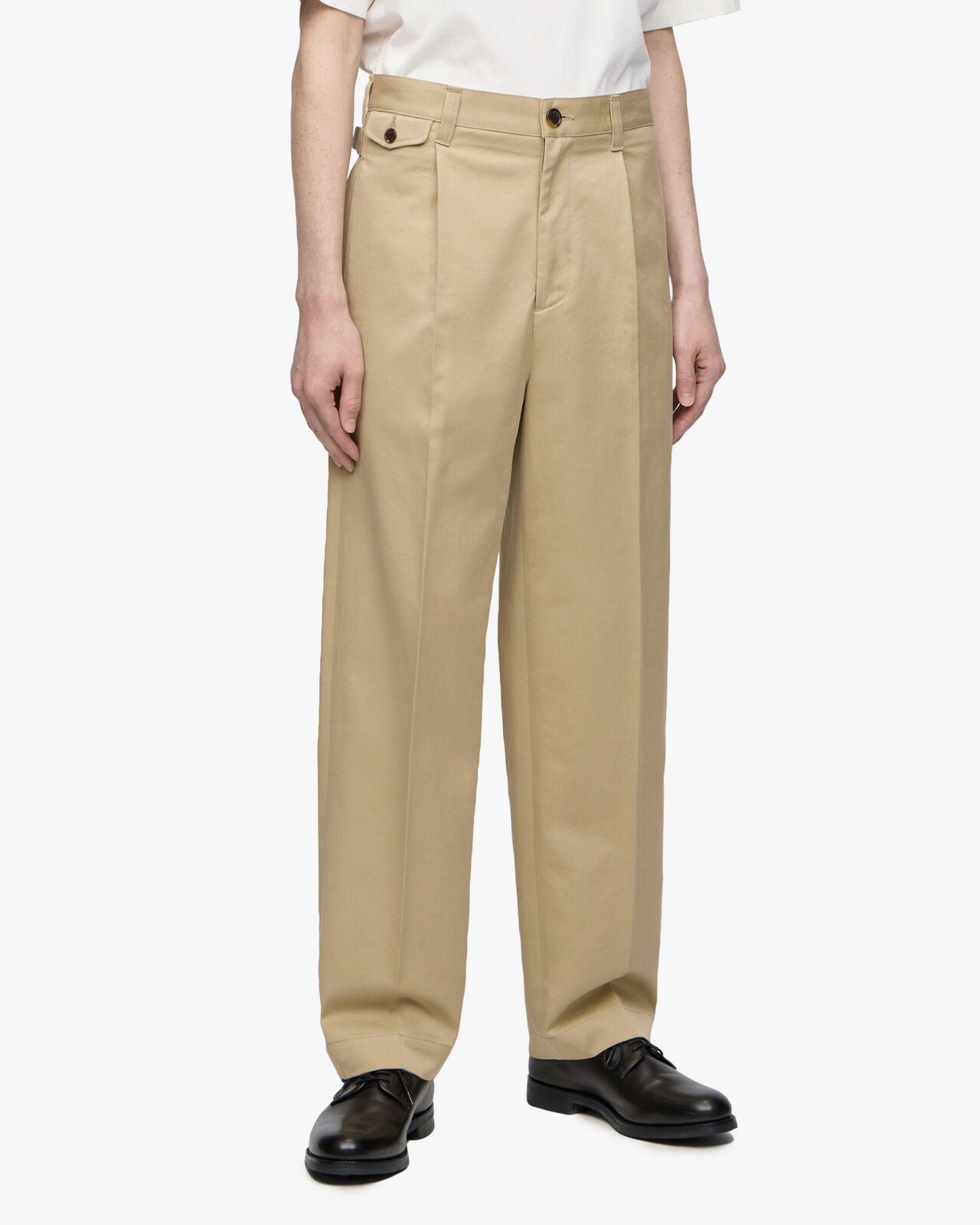 WESTPOINT TROUSERS-FABRIC DYE,BEG, large image number 1