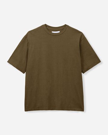 ZIMBABWE COTTON SS TEE-PRODUCT DYE(BODY),KHAKI, large image number 2