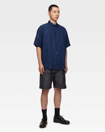 DENIM WIDE SHORTS,Indigo, small image number 3
