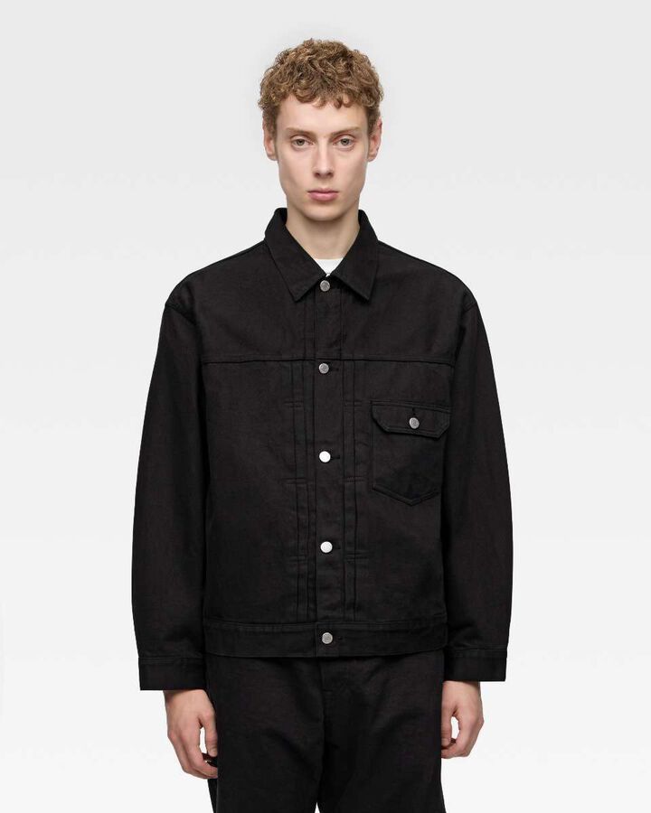 #001 DENIM JACKET - KYOTOMONTSUKI DYED,, medium