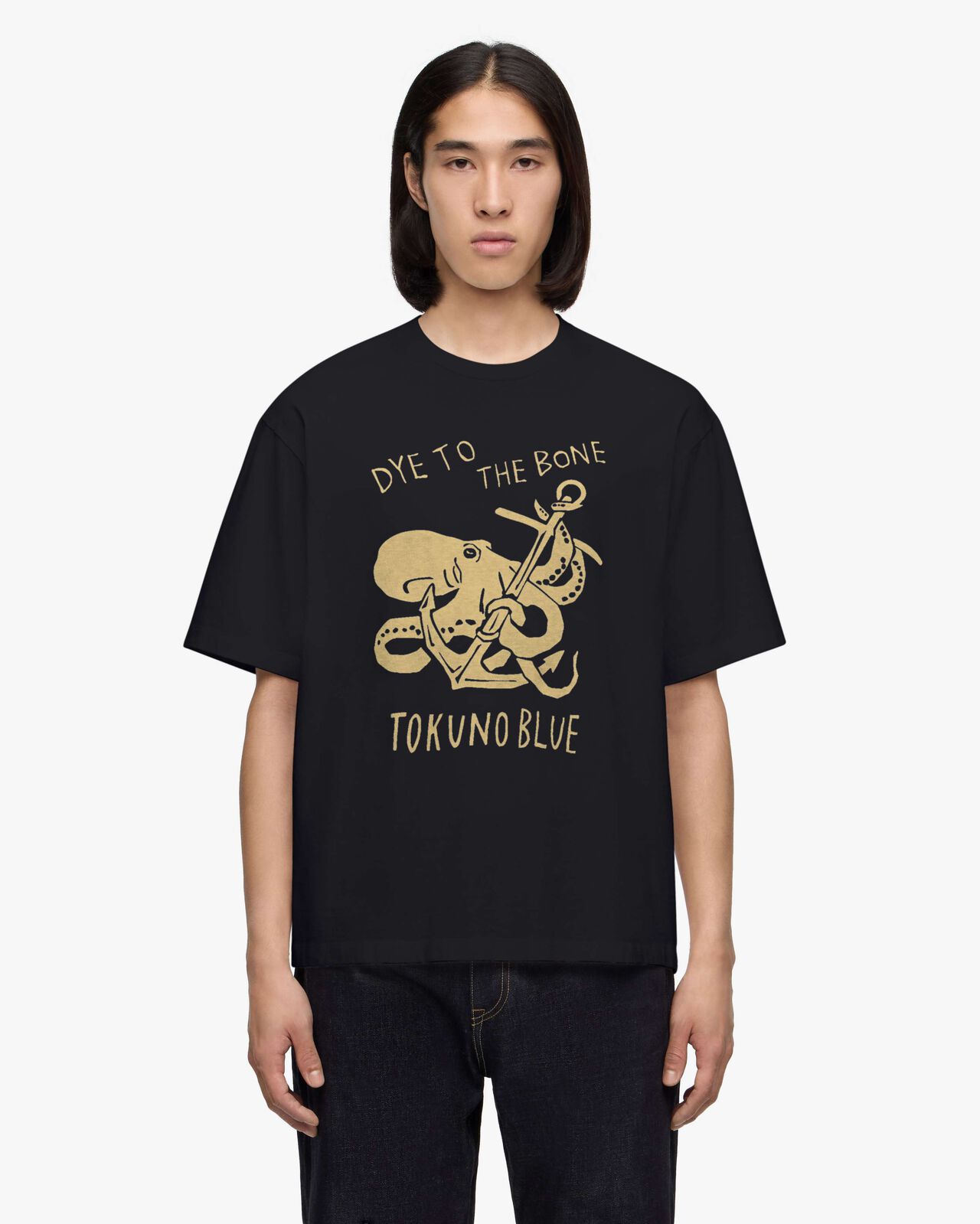 [Mid Feb Release] ZIMBABWE COTTON S/S TEE - OCTOPUS,NAVY, large image number 7