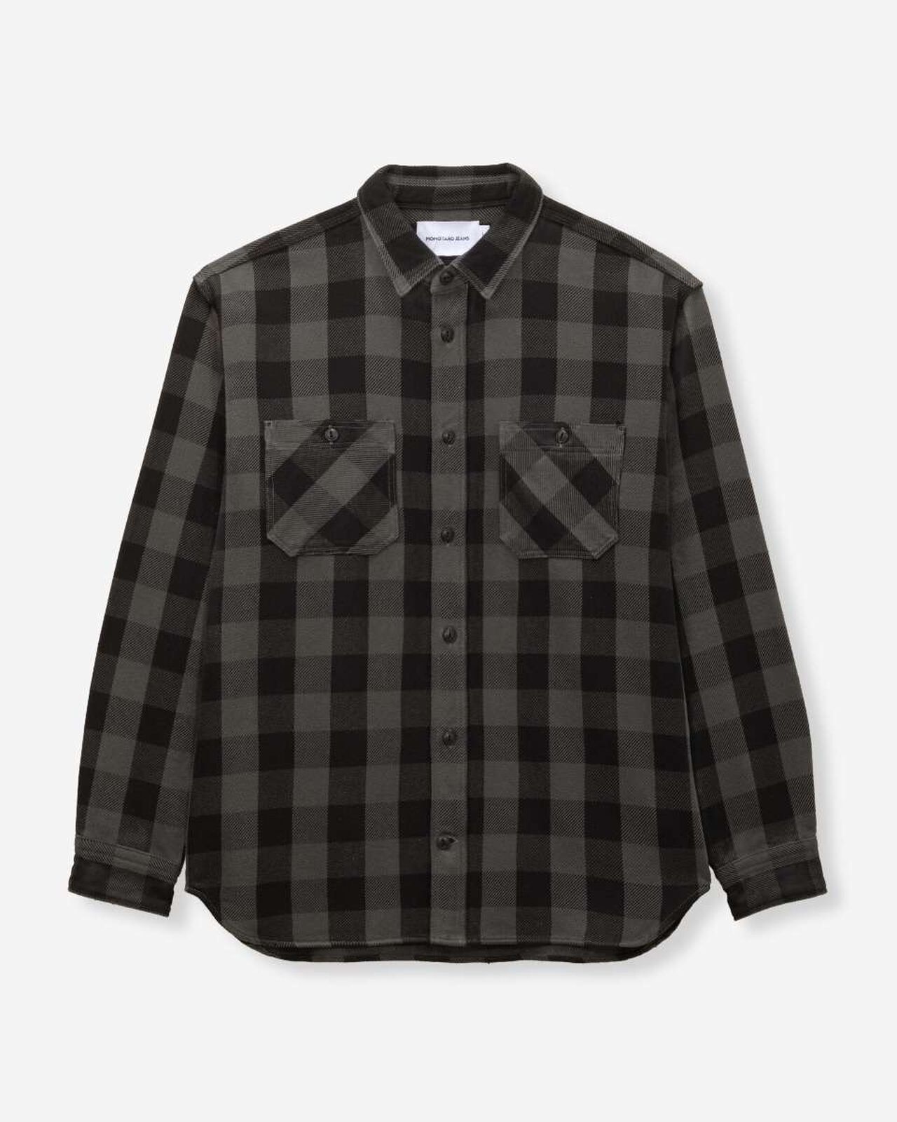 BLOCK CHECK L/S SHIRT,Grigio, large image number 5