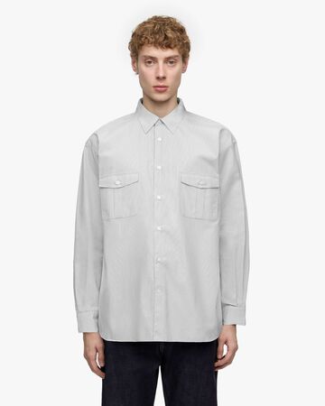 BROAD STRIPE L/S SHIRTS,GRY, large image number 11