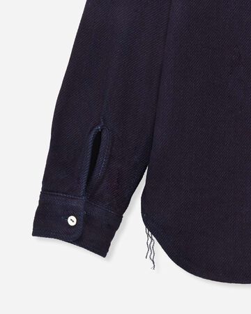 TRIPLE STITCH L/S DOBBY SHIRT - INDIGO,Indigo, small image number 8