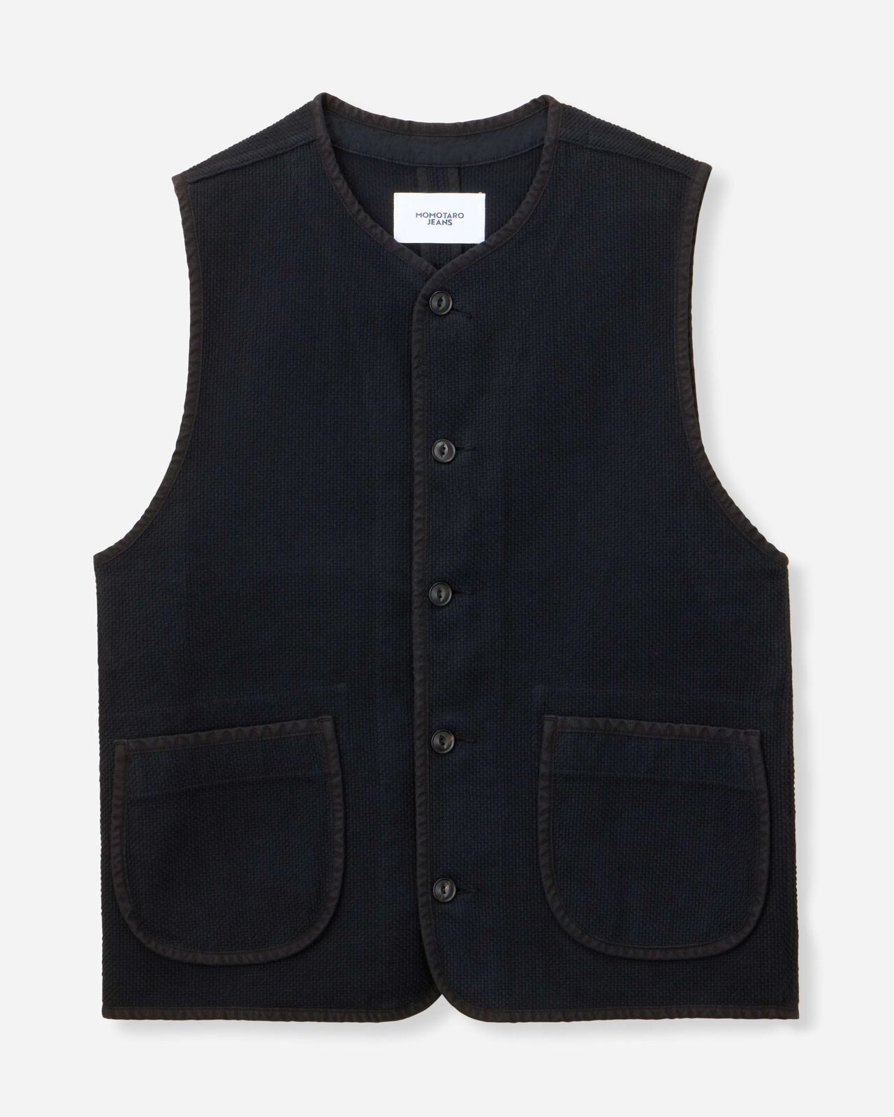[Late Mar Release] SASHIKO VEST-OVERDYE,Indigo, large image number 11