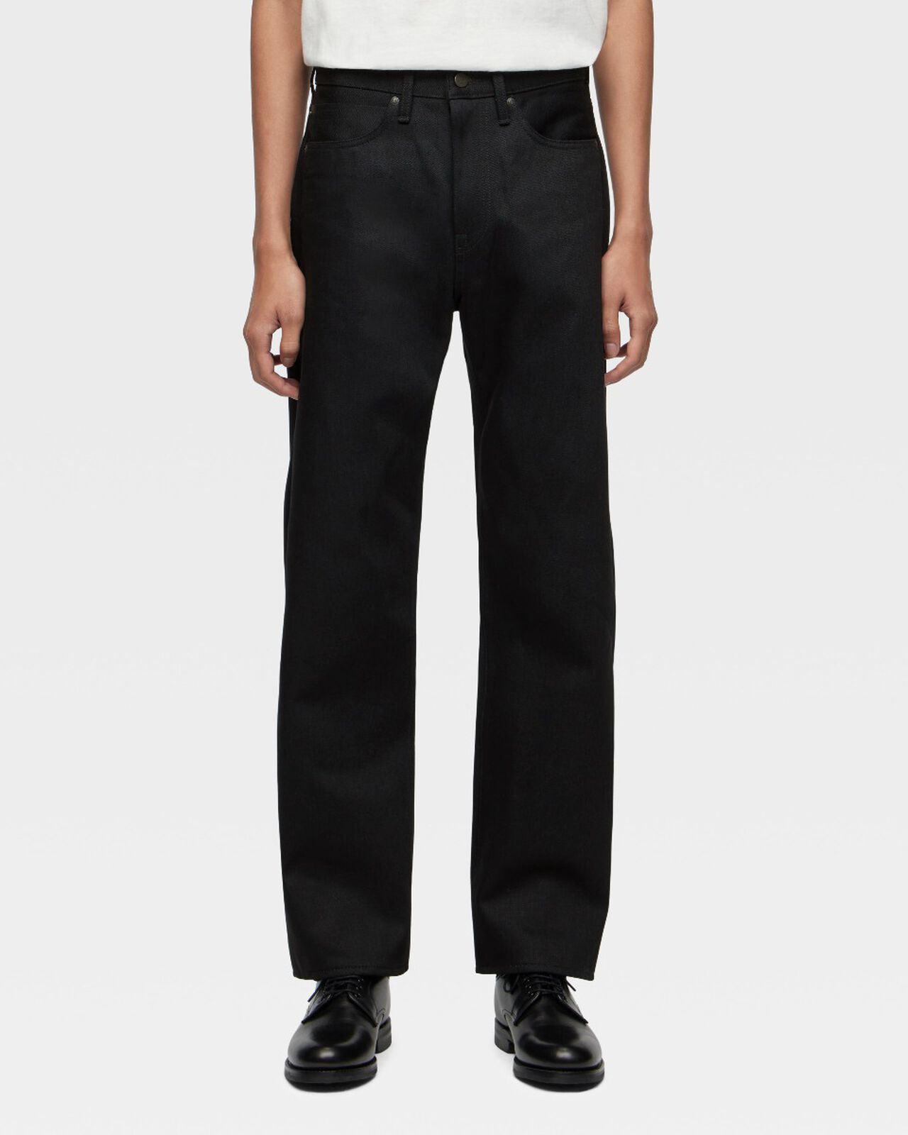 #100 STANDARD STRAIGHT 14.7oz ZIPPER FLY,BLK, large image number 0