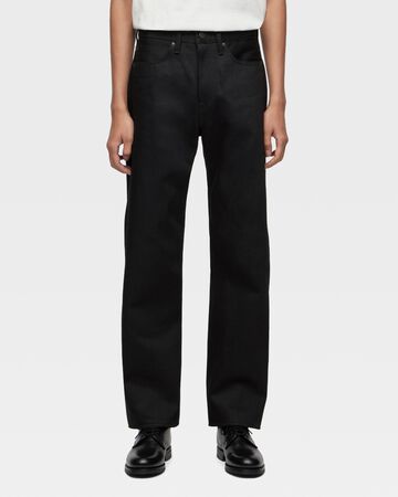 #100 STANDARD STRAIGHT 14.7oz ZIPPER FLY,BLK, large image number 0