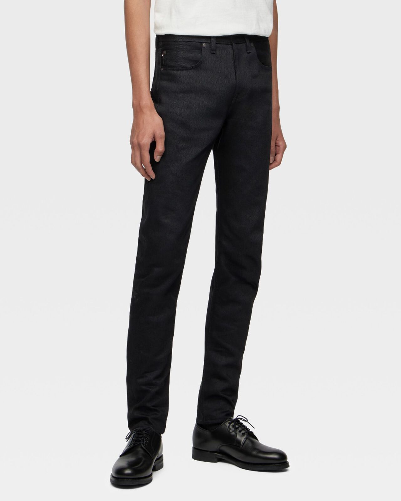 #300 STANDARD SLIM 14.7oz ZIPPER FLY,BLK, large image number 2