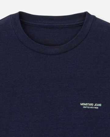 INDIGO YARN DYED TEE - GHOST SHIP,Indigo, large image number 7