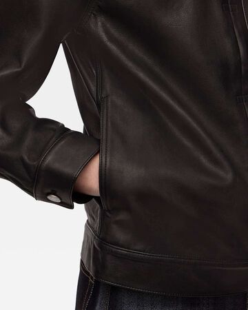 LEATHER JACKET,BLK, small image number 5