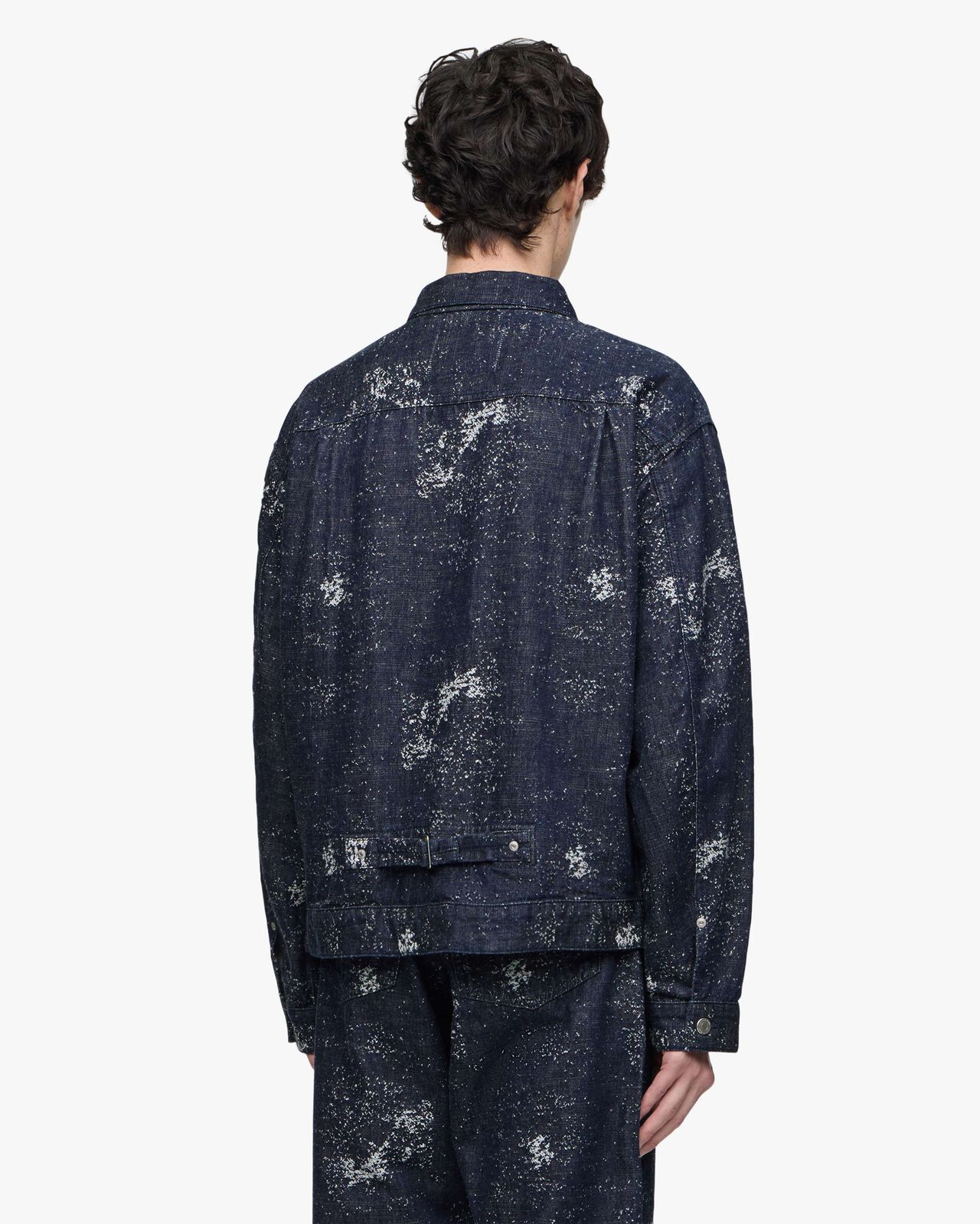 #001 DENIM JKT - JAGUARD,Indigo, large image number 2