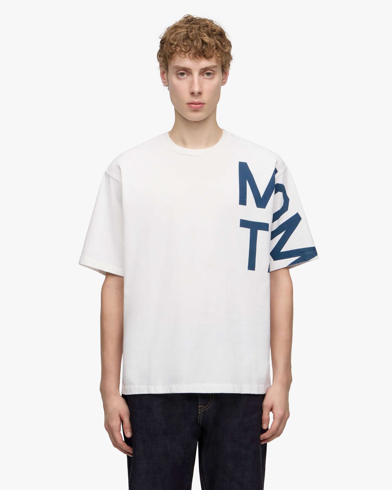 [Late Feb Release]  ZIMBABWE COTTON S/S TEE - MOMOTARO,NAVY, large image number 0