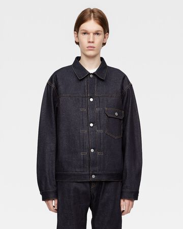 #001 STANDARD DENIM JACKET 14.7oz,Indigo, small image number 0