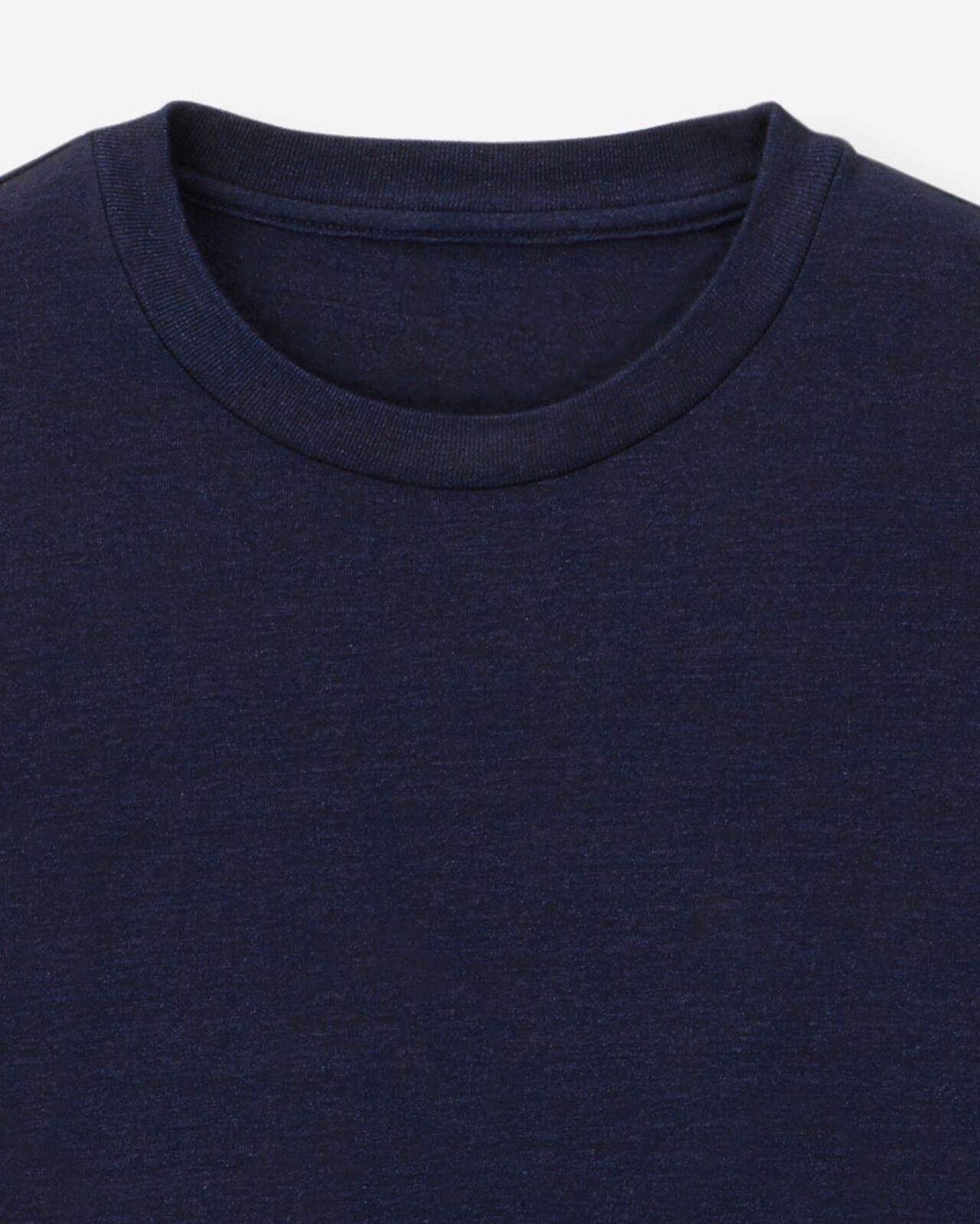 INDIGO YARN DYED TEE - TOKUNO BLUE,Indigo, large image number 7
