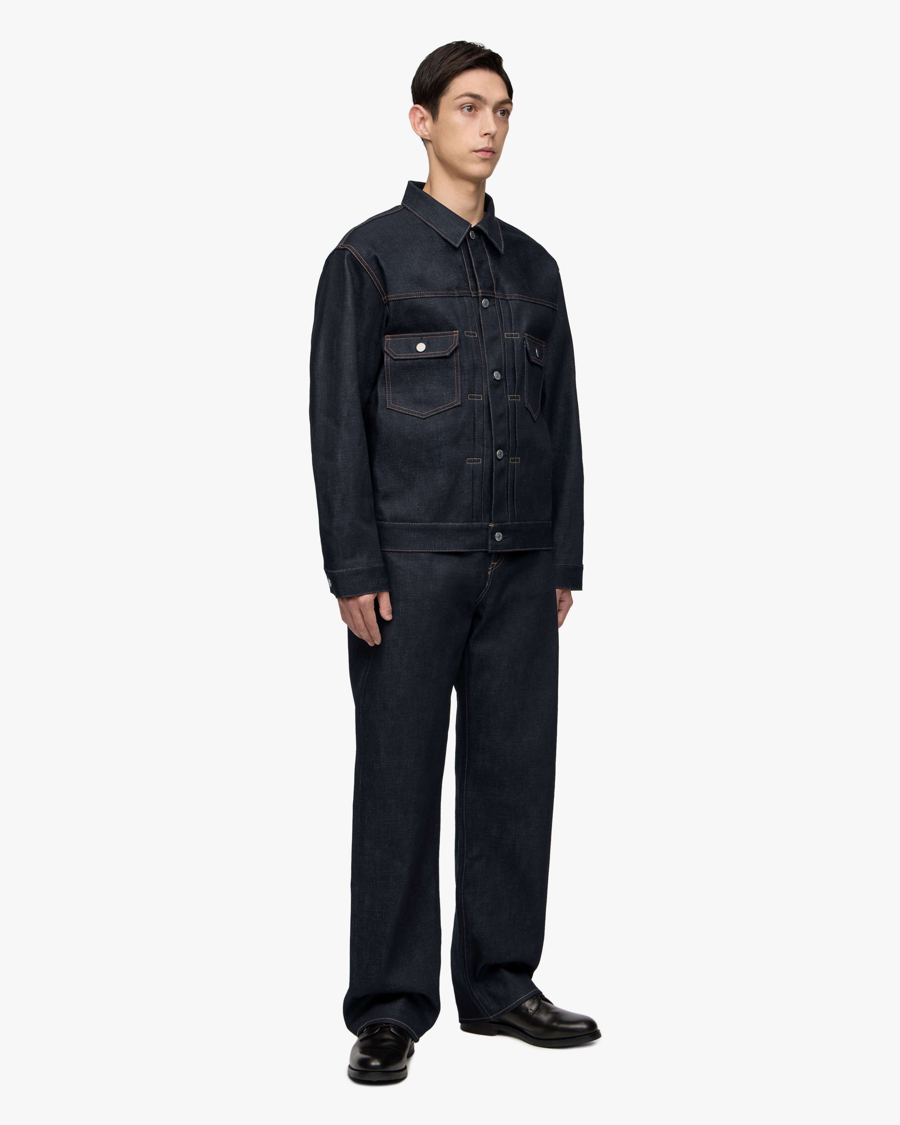 MOMOTARO JEANS リップストップ フードジャケット 40 002 STANDARD DENIM JACKET 14.7oz