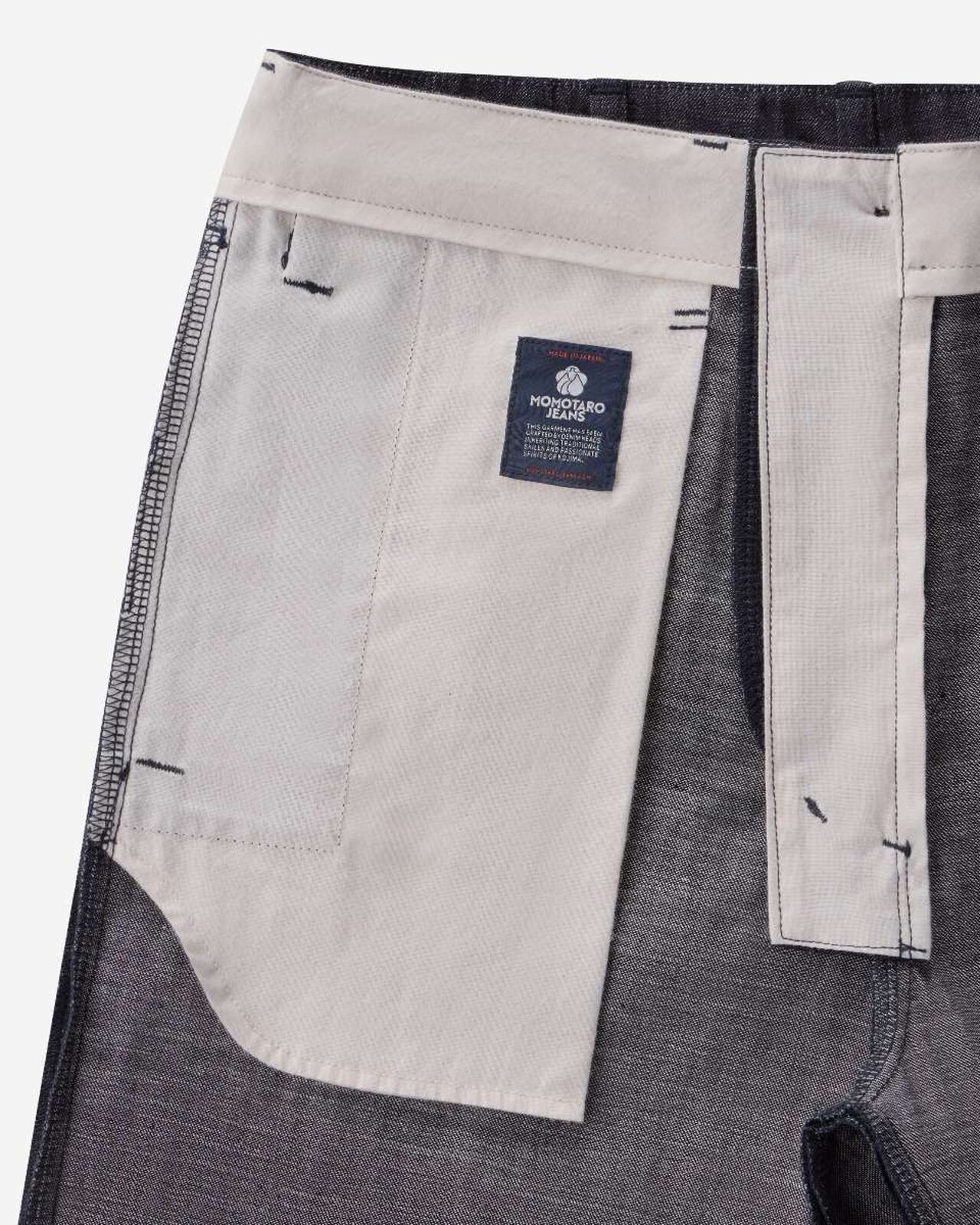 DENIM SLIM SHORTS,Indigo, large image number 7